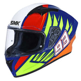 SMK STELLAR WINGS DECORADO MOTO INTEGRAL CAPACETE BRILLO (GL543)